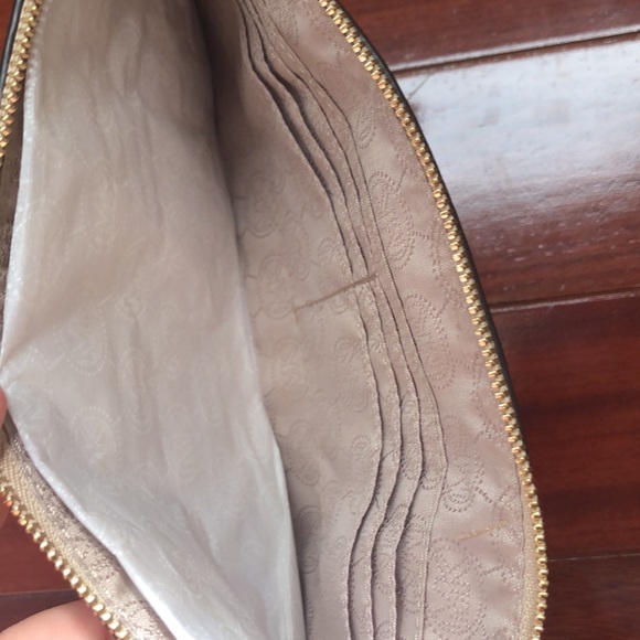 NWT Gold Michael Kors Zip Clutch - Picture 6 of 8